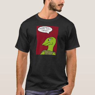 Slowpoke Turtle Tシャツ(赤い背景) Tシャツ