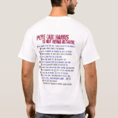 Slowspokes 2012年のAB版 Tシャツ (裏面)