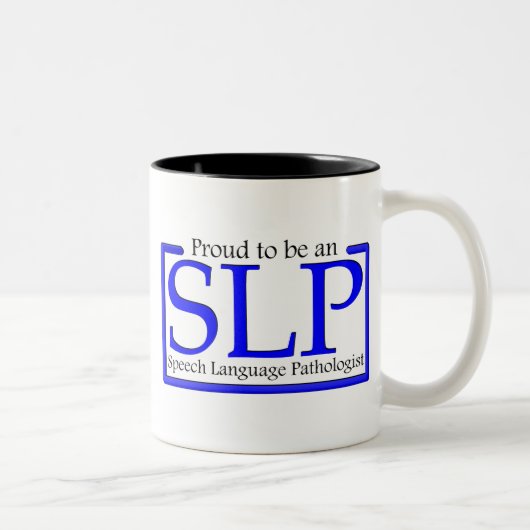 SLPがあること誇りを持った ツートーンマグカップ (右)