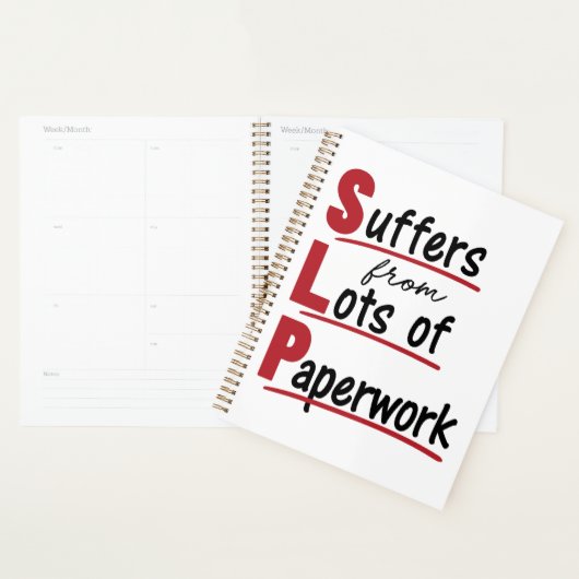 SLPが多くの書類作業のスピーチセラピー プランナー手帳 (ディスプレー)