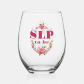 SLPが将来の言語病理学者になる ステムなしワイングラス (裏面)