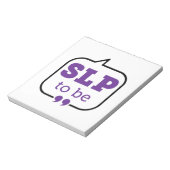 SLPが将来の言語病理学者になる ノートパッド (回転)