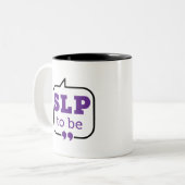 SLPが将来の音声言語病理学者になる ツートーンマグカップ (正面左)