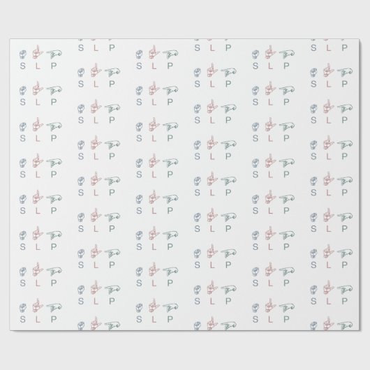 SLPのパーソナライズされた言語病理医の認識 ラッピングペーパー (フラット)