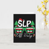 Slpオフデューティクリスマス言語病理学者Chri カード (黄色い花)