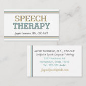 SLPカード！音声セラピー名刺 名刺 (正面/裏面)