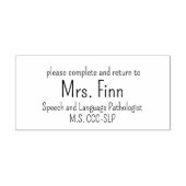 SLPスタンプ |言語病理学者のスタンプ ラバースタンプ (インプリント)