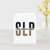 SLPチータープリント言語病理学者ギフト カード (黄色い花)