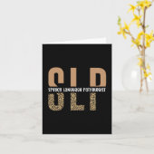 SLPチータープリント言語病理学者ギフト カード (黄色い花)