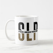 SLPチータープリント言語病理学者ギフト コーヒーマグカップ (左)