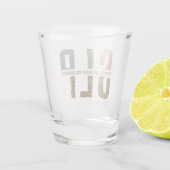 SLPチータープリント言語病理学者ギフト ショットグラス (裏面)