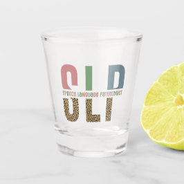 SLPチータープリント言語病理学者ギフト ショットグラス