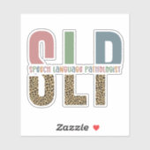 SLPチータープリント言語病理学者ギフト シール (シート)