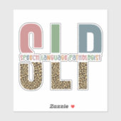 SLPチータープリント言語病理学者ギフト シール (シート)