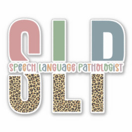 SLPチータープリント言語病理学者ギフト シール