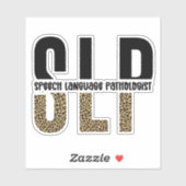 SLPチータープリント言語病理学者ギフト シール (シート)