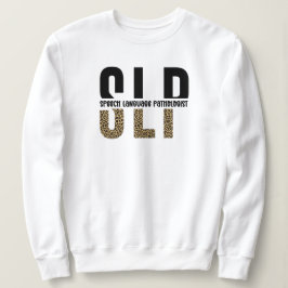SLPチータープリント言語病理学者ギフト スウェットシャツ