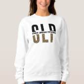 SLPチータープリント言語病理学者ギフト スウェットシャツ (正面)