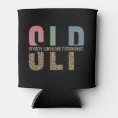 SLPチータープリント言語病理学者ギフト 缶クーラー (正面)