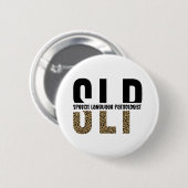 SLPチータープリント言語病理学者ギフト 缶バッジ (正面&裏面)