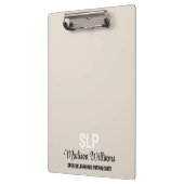 SLPパーソナライズされた言語病理医ギフト クリップボード (左)