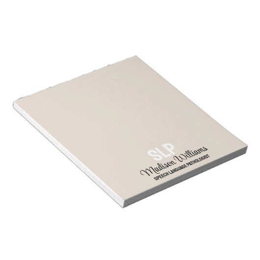 SLPパーソナライズされた言語病理医ギフト ノートパッド (アングル)