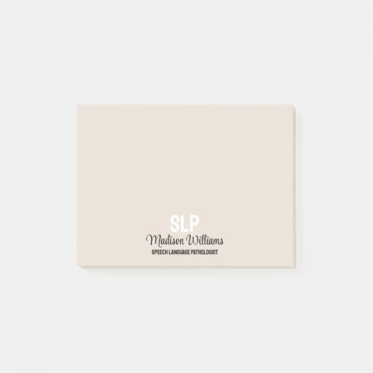 SLPパーソナライズされた言語病理医ギフト ポストイット (正面)