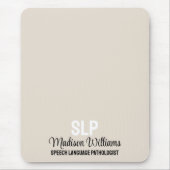 SLPパーソナライズされた言語病理医ギフト マウスパッド (正面)
