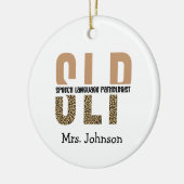 SLPパーソナライズされた言語病理学者 セラミックオーナメント (左)