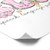 Slp復活祭スピーチ言語病理学春スピーチ ポスター (角)