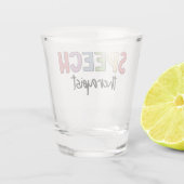 SLP発話病理学音声セラピスト ショットグラス (裏面)