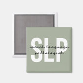 SLP発話病理学音声セラピスト マグネット (正面/裏面)