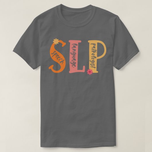 SLP言語病理医シャツ Tシャツ (デザイン正面)