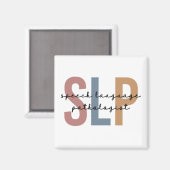 SLP言語病理医レトロ マグネット (正面/裏面)