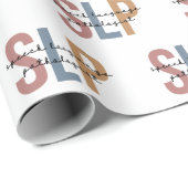 SLP言語病理医レトロ ラッピングペーパー (ロールコーナー)