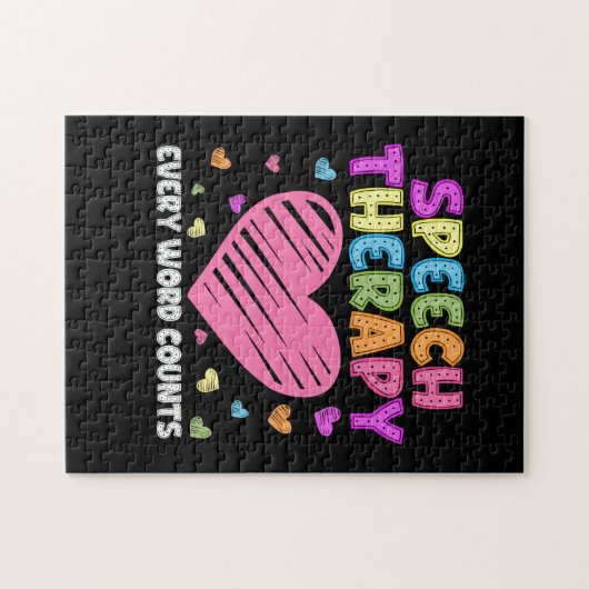 SLP言語病理学者および音声セラピー ジグソーパズル (横)