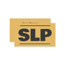 SLP言語病理学者 名刺