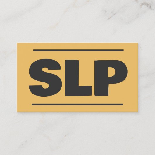 SLP言語病理学者 名刺 (正面)