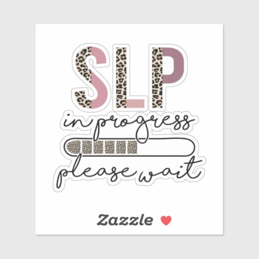 SLP進行中の言語病理学者 シール (シート)