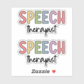 SLP音声セラピスト言語病理医 シール (シート)