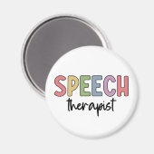 SLP音声聴覚士の音声セラピスト マグネット (正面/裏面)