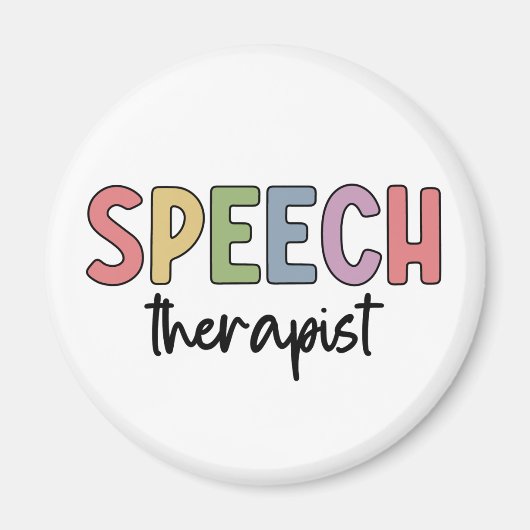 SLP音声聴覚士の音声セラピスト マグネット (正面)