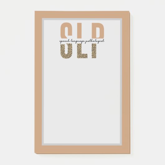 SLP音声言語聴覚士チーター ポストイット (正面)