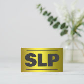 SLP音声認識スペシャリスト 名刺 (スタンド正面)