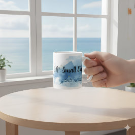 SLP 小さな一歩大きな声 水彩ゴールド パーソナル コーヒーマグカップ