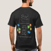 SLP 自閉症啓発 Tシャツ (裏面)