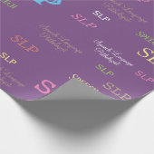 SLP （言語病理医）ラッピング紙 ラッピングペーパー (角)