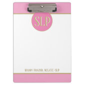 SLP （音声病理医）カスタムクリップボード！ クリップボード (正面)