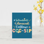 Slp , Ccc Slp , Speech Pathologist Graduation , Ne カード (黄色い花)