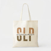 SLP cheetahプリント音声言語聴覚士のギフト トートバッグ (正面)